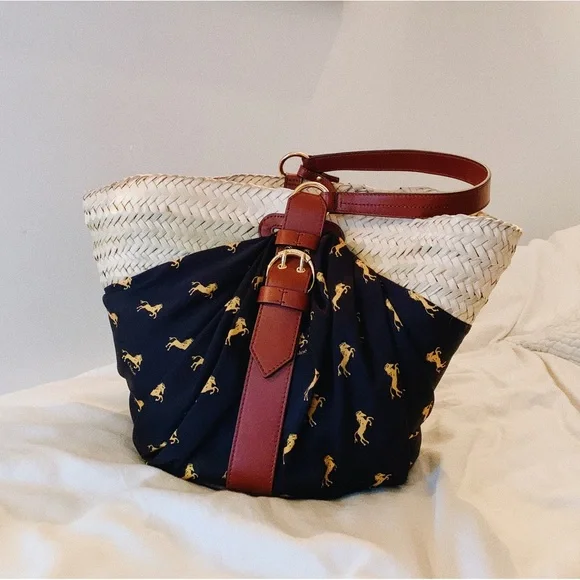 Chloe | Bags | Chlo Raffia Horse Panier Basket Bag | Poshmark